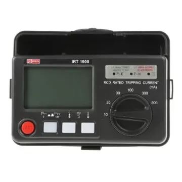 RS PRO Digital RCD Tester, RCD Test Type AC, RCD Test Current 10mA - 1232240 product image