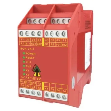 IDEM Viper SCR-73-i Screw Terminals Emergency Stop Safety Relay, 24V ac/dc, Dual-Channel, 7 Safety Contacts - 280005 product image