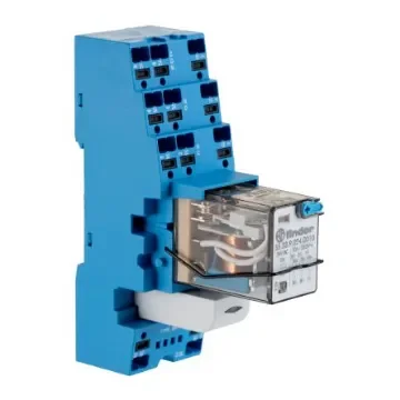 Finder 58 Series Interface Relay, DIN Rail Mount, 24V dc Coil, 3PDT, 3-Pole, 10A Load - 58.P3.9.024.0050SMA product image