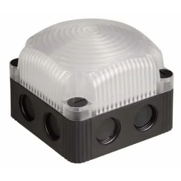 Werma BWM 853 Series Clear Steady Beacon, 24 V dc, Base Mount, LED Bulb, IP66, IP67 - 853.480.55 product image