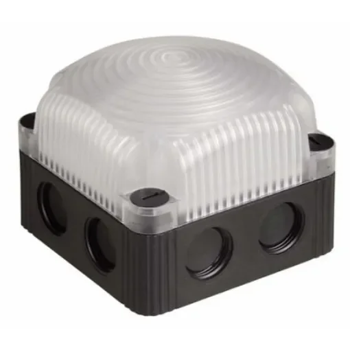 Werma BWM 853 Series Clear Steady Beacon, 24 V dc, Base Mount, LED Bulb, IP66, IP67 - 853.480.55 product image