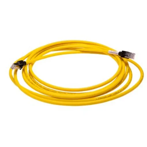OmronXS6, 5m Cat6a, Yellow RJ45 to Male RJ45 Male, FTP, STP Shielded, Terminated LSZH Sheath - XS6W-6LSZH8SS500CM-Y product image