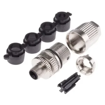 HARTING Circular Connector, 5 Contacts, Panel Mount, M12 Connector, Socket, Male, IP65, IP67 - 21038961505 product image