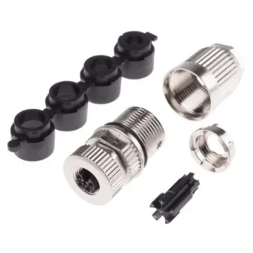 HARTING Circular Connector, 5 Contacts, Panel Mount, M12 Connector, Plug, Female, IP65, IP67 - 21038962505 product image