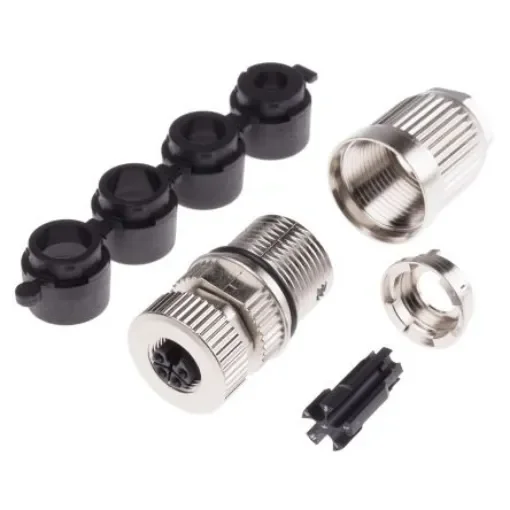 HARTING Circular Connector, 5 Contacts, Panel Mount, M12 Connector, Plug, Female, IP65, IP67 - 21038962505 product image
