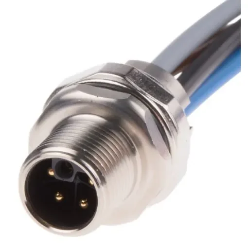HARTING Circular Connector, 4 Contacts, Panel Mount, M12 Connector, Plug, Male, IP65, IP67 - 21035991505 product image