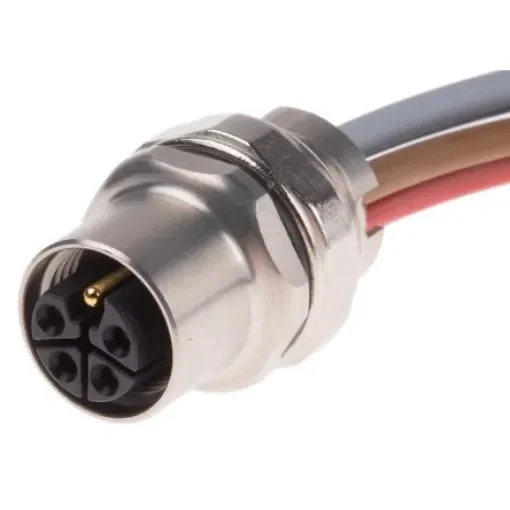 HARTING Circular Connector, 4 Contacts, Panel Mount, M12 Connector, Socket, Female, IP65, IP67 - 21035992505 product image