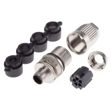 HARTING Circular Connector, 5 Contacts, Panel Mount, M12 Connector, Socket, Male, IP65, IP67 - 21032961505 product image