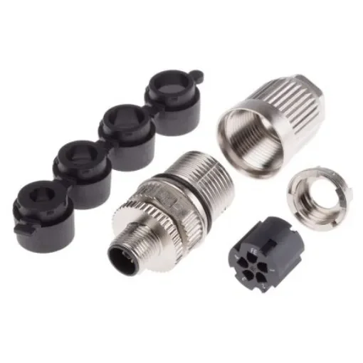 HARTING Circular Connector, 5 Contacts, Panel Mount, M12 Connector, Socket, Male, IP65, IP67 - 21032961505 product image