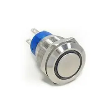 TE Connectivity Illuminated Push Button Switch, Latching, Panel Mount, 19.2mm Cutout, SPST, Green LED, 250V ac, IP67 - AV1911E624Q04 product image