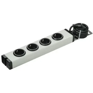 Bodo Ehmann Type F - German Schuko 4 Gang Power Distribution Unit, 1.5m Cable, 16A, 250 V ac - 0600X00042031 product image