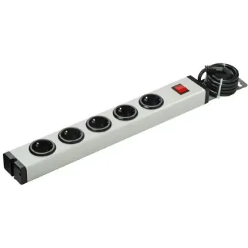 Bodo Ehmann Type F - German Schuko 5 Gang Power Distribution Unit, 1.5m Cable, 16A, 250 V ac - 0601X00052031 product image
