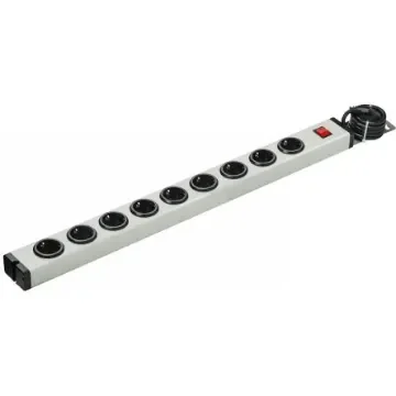 Bodo Ehmann Type F - German Schuko 9 Gang Power Distribution Unit, 1.5m Cable, 16A, 250 V ac - 0601X00092031 product image