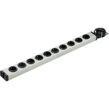 Bodo Ehmann Type F - German Schuko 10 Gang Power Distribution Unit, 1.5m Cable, 16A, 250 V ac - 0600X00102031 product image