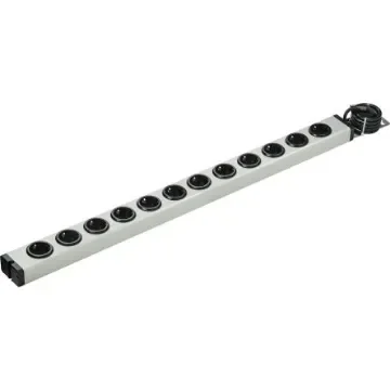 Bodo Ehmann Type F - German Schuko 12 Gang Power Distribution Unit, 1.5m Cable, 16A, 250 V ac - 0600X00122031 product image