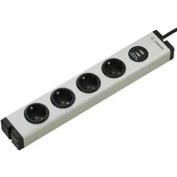 Bodo Ehmann Type F - German Schuko 4 + 2 Gang Power Distribution Unit, 1.5m Cable, 16A, 250 V - 0600X0A052031 product image