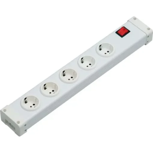 Bodo Ehmann Type F - German Schuko 5 Gang Power Distribution Unit, No, 16A, 250 V ac, No - 0105X0051 product image