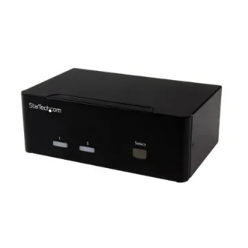 StarTech.com 2 Port Dual Monitor USB VGA KVM Switch, 3.5 mm Stereo 1920 x 1200 Maximum Resolution - SV231DVGAU2A product image