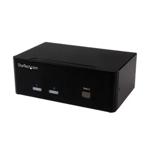 StarTech.com 2 Port Dual Monitor USB VGA KVM Switch, 3.5 mm Stereo 1920 x 1200 Maximum Resolution - SV231DVGAU2A product image