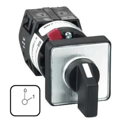 Schneider Electric, SPST 2 Position 45° Rotary Cam Switch, 690V ac - K1A001ACH product image