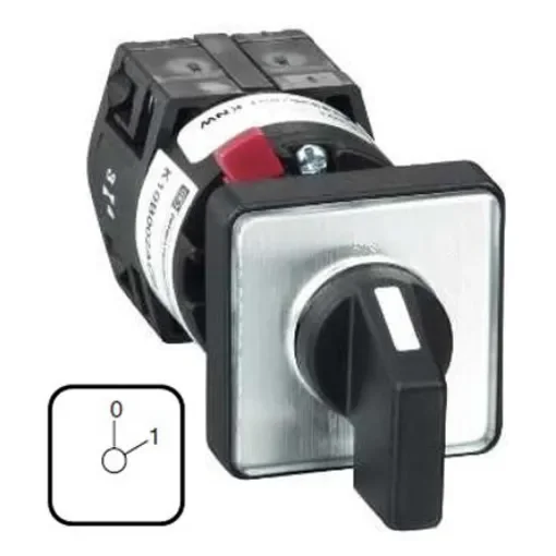 Schneider Electric, SPST 2 Position 45° Rotary Cam Switch, 690V ac - K1A001ALH product image