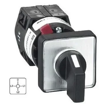 Schneider Electric, DP3T 3 Position Ammeter Cam Switch, 690V ac - K1F003MLH product image