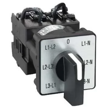 Schneider Electric, DP7T 7 Position Voltmeter Cam Switch, 690V ac - K1F027MLH product image