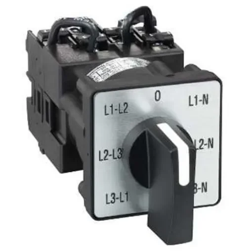 Schneider Electric, DP7T 7 Position Voltmeter Cam Switch, 690V ac - K1F027MLH product image