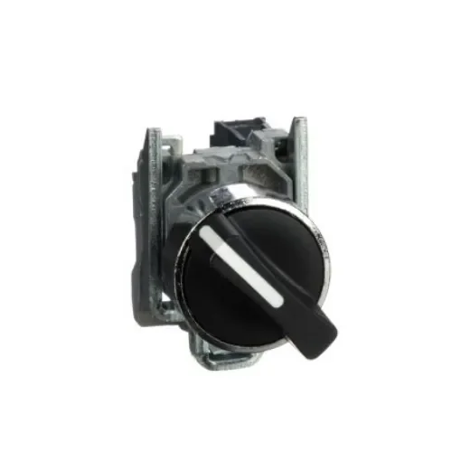 Schneider Electric Knob Selector Switch - (SPST) 22mm Cutout Diameter 2 Positions - XB4BD41 product image