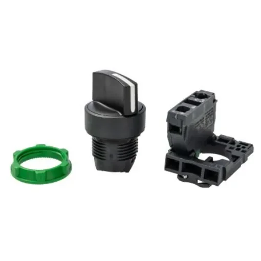 Schneider Electric Knob Selector Switch - (SPST) 22mm Cutout Diameter 2 Positions - XB5AD41 product image