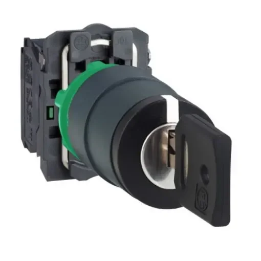 Schneider Electric IP66, IP67, IP69, IP69K Key Switch, 2NO, 10A 3-Way - XB5AG33 product image