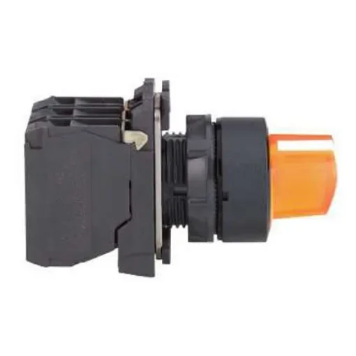Schneider Electric Knob Selector Switch - (SPDT) 22mm Cutout Diameter, Illuminated 3 Positions - XB5AK135B5 product image