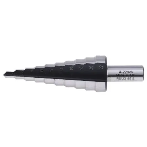 RS PRO HSS Step Drill Bit 4mm x 22mm - 1238513 product image