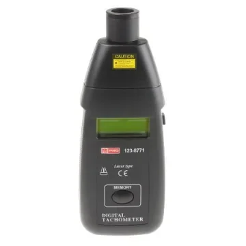 RS PRO Tachometer Best Accuracy ±0.05 % - Laser LCD 99999rpm - 1238771 product image