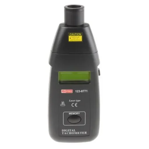 RS PRO Tachometer Best Accuracy ±0.05 % - Laser LCD 99999rpm - 1238771 product image