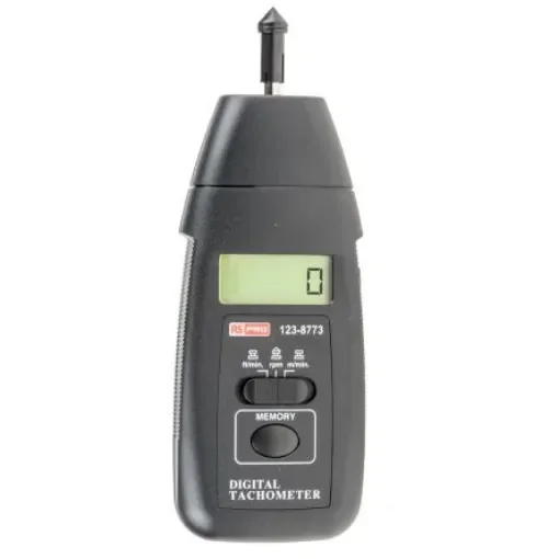 RS PRO Tachometer Best Accuracy ±0.05 % - Contact LCD 19999rpm - 1238773 product image
