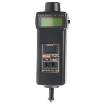 RS PRO Tachometer Best Accuracy ±0.05 % - Contact, Optical LCD 99999rpm - 1238779 product image