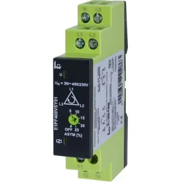 Tele Phase, Voltage Monitoring Relay, 3 Phase, SPDT, Maximum of 400 V, DIN Rail - E1PF400VSY01 product image