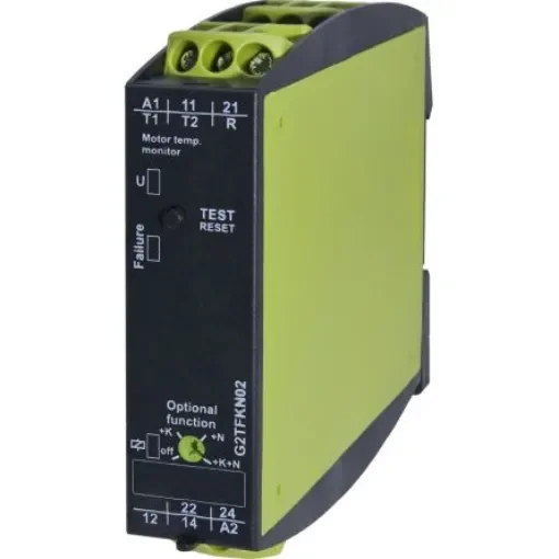 Tele Temperature Monitoring Relay, 1 Phase, DPDT, DIN Rail - G2TFKN02 24-240VAC/DC product image