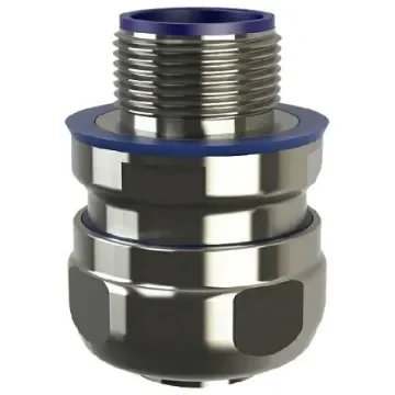 Flexicon External Thread Fitting, Conduit Fitting, 40mm Nominal Size, M40, 316 Stainless Steel IP66, IP67, IP68, IP69 - LPC40-M40-C-FG product image