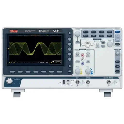 RS PRO IDS2202E, 200MHz Bench Oscilloscope, 2 Analogue Channels - 1241956 product image