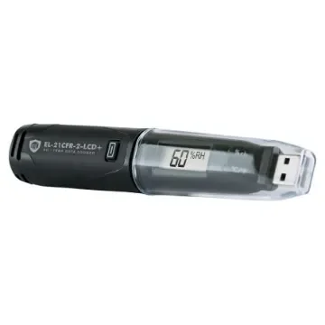 Lascar EL-21CFR-2-LCD+ Temperature & Humidity Data Logger, USB, 1 Input Channel(s) product image