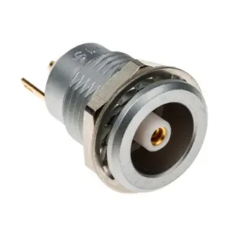 LEMO, 1S 1 Pole Din Socket, 12A, Female, Panel Mount - ERN.1S.250.CTL product image