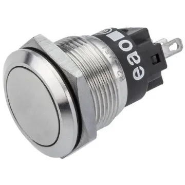 EAO 82 Series Push Button Switch, Momentary, Panel Mount, 19mm Cutout, SPDT, 240V, IP65, IP67 - 82-5151.1000 product image
