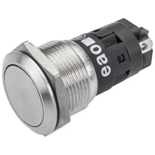 EAO 82 Series Push Button Switch, Momentary, Panel Mount, 19mm Cutout, SPDT, 240V, IP65, IP67 - 82-5152.1000 product image