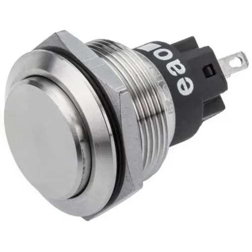 EAO 82 Series Push Button Switch, Momentary, Panel Mount, 22.3mm Cutout, SPDT, 240V, IP65, IP67 - 82-6161.1000 product image