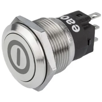 EAO 82 Series Push Button Switch, Latching, Panel Mount, 19mm Cutout, SPDT, 240V, IP65, IP67 - 82-5151.2000.B001 product image
