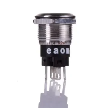 EAO 82 Series Illuminated Push Button Switch, Momentary, Panel Mount, 19mm Cutout, SPDT, Red LED, 240V, IP65, IP67 - 82-5151.1114 product image