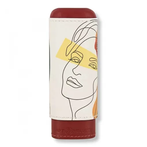 Art & Volutes - Artémis Small Cigar Case - Leather Design product image