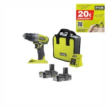 Ryobi - One+ 18V Hammer Drill/Driver with 2 Batteries - R18PD2-220S product image